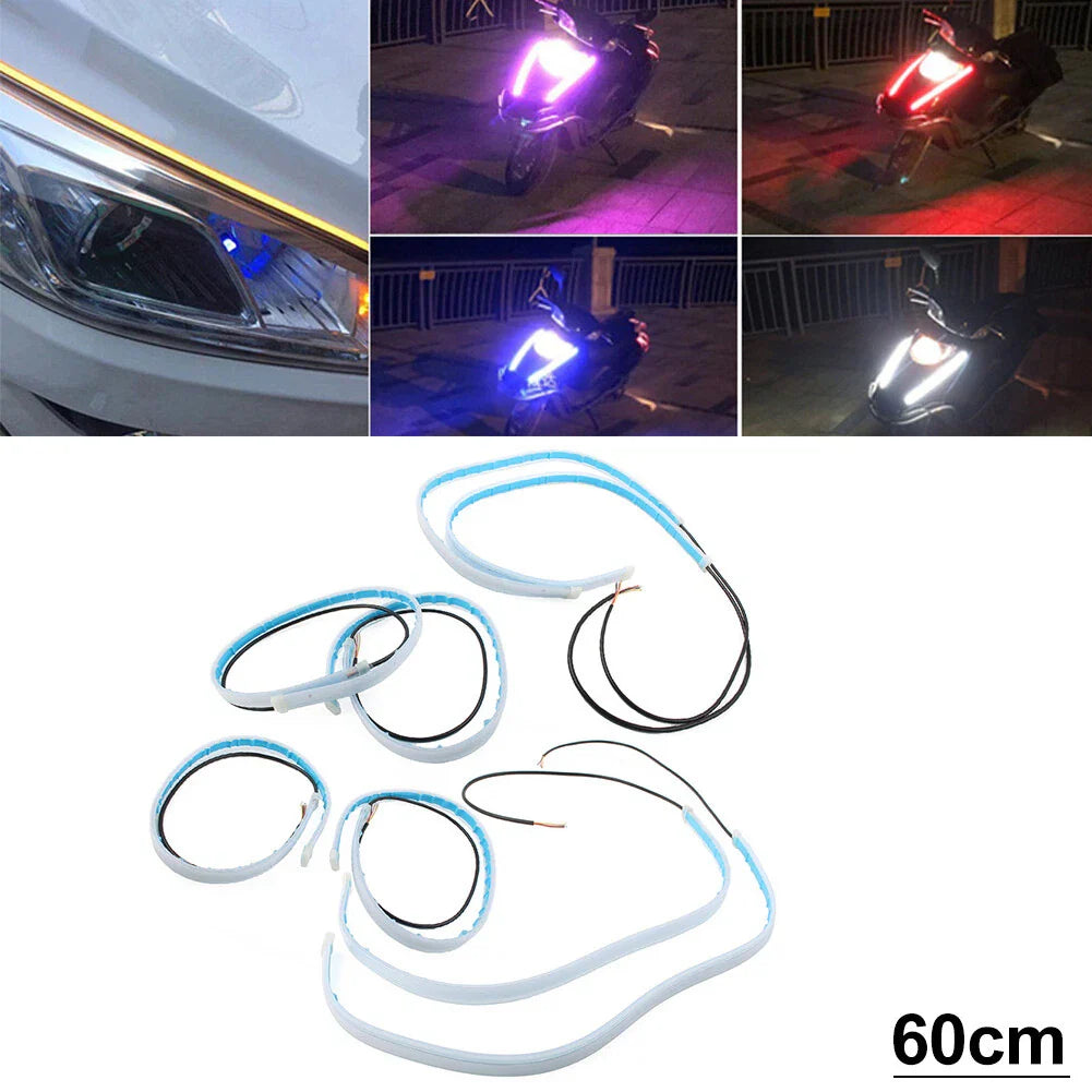 60cm  Sequential DRL LED Strip Signal Lights for Car