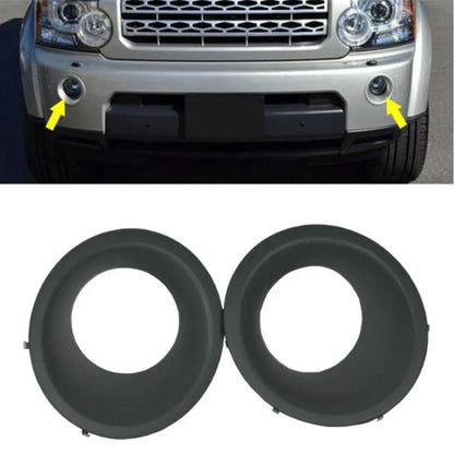 Front Bumper Fog Light Bezel Covers for Land Rover LR4 (2010-2016)