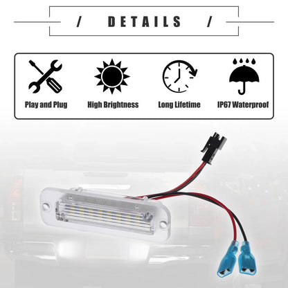 2 x LED License Plate Lights for Mercedes-Benz G500 (2013-2021)