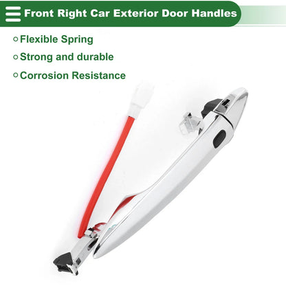 Front Right Exterior Door Handle for Lexus ES350 (2007-2012) Silver Tone
