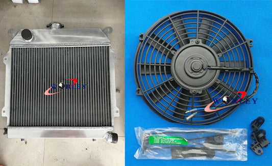 Aluminum Radiator + Fan for BMW E21 320i M10 (1977-1983)
