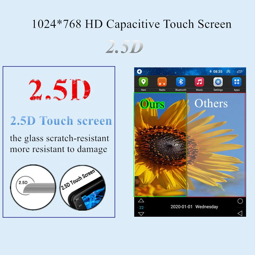9.7'' Head Unit Car Stereo GPS Navigation for 2004-2008 Ford F150