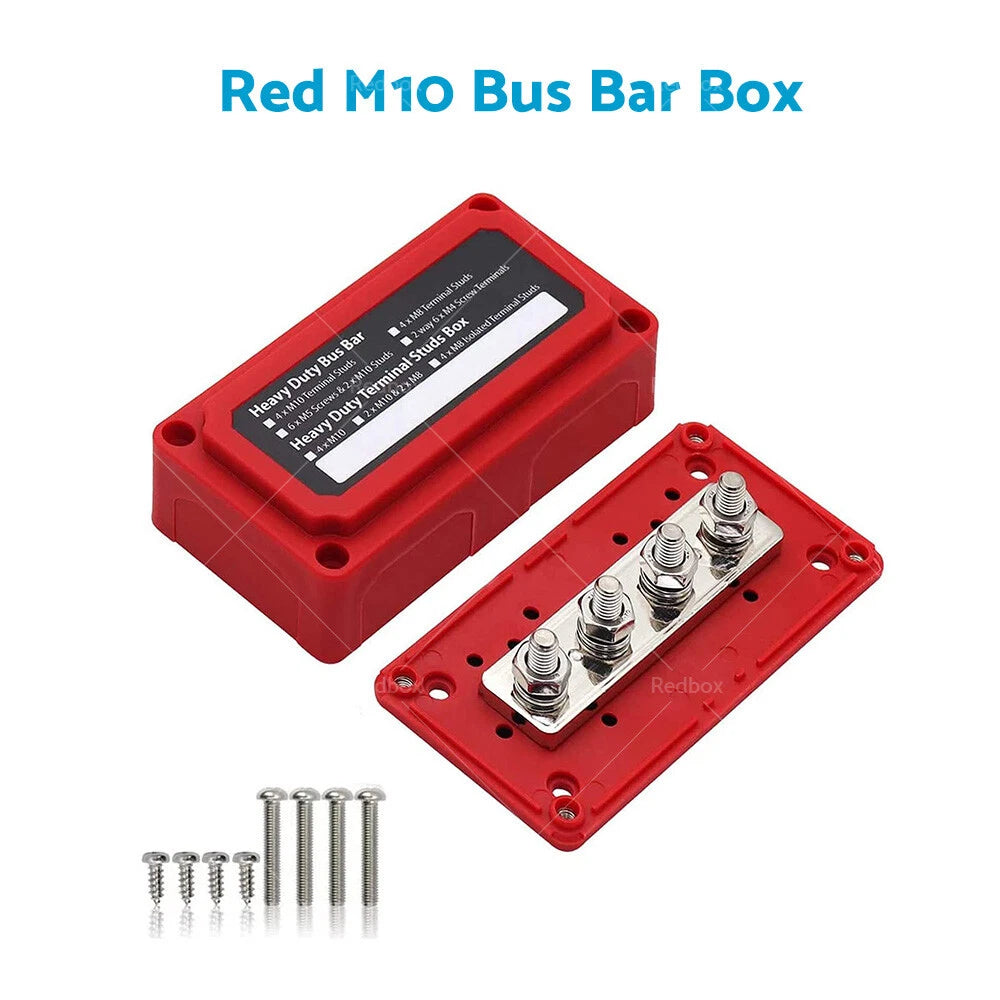 300A M8/M10 DC12V-48V Bus Bar Power Distribution Terminal Block