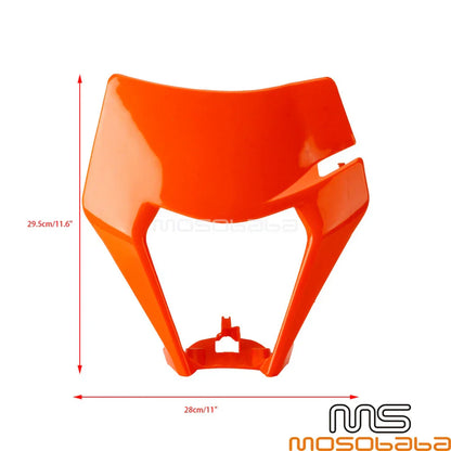 ABS Plastic Off Road Headlight Cover for Universal Enduro Dual Spot Bikes