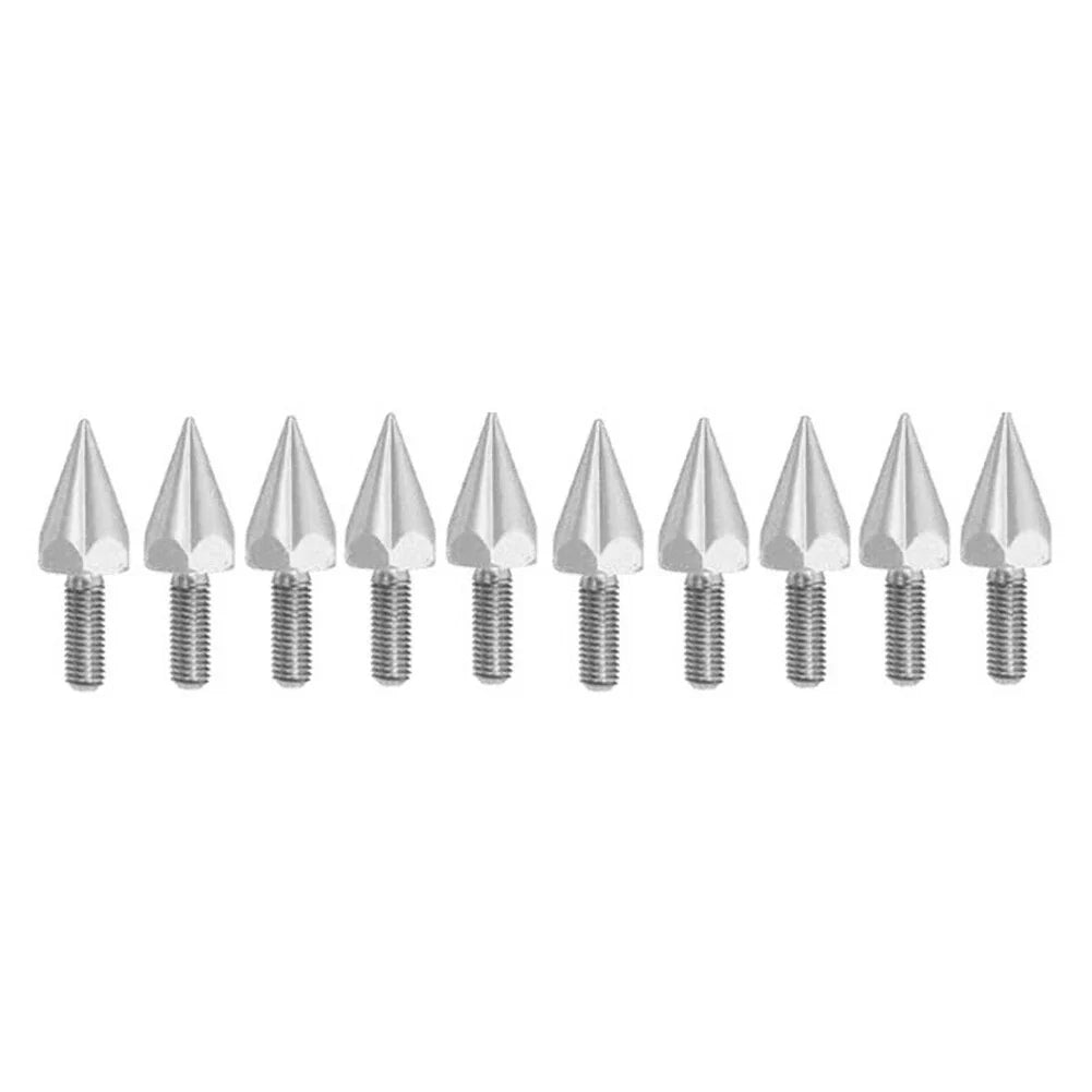 5MM Windshield Spike Bolts for Motorcycle - 10 Pcs Silver