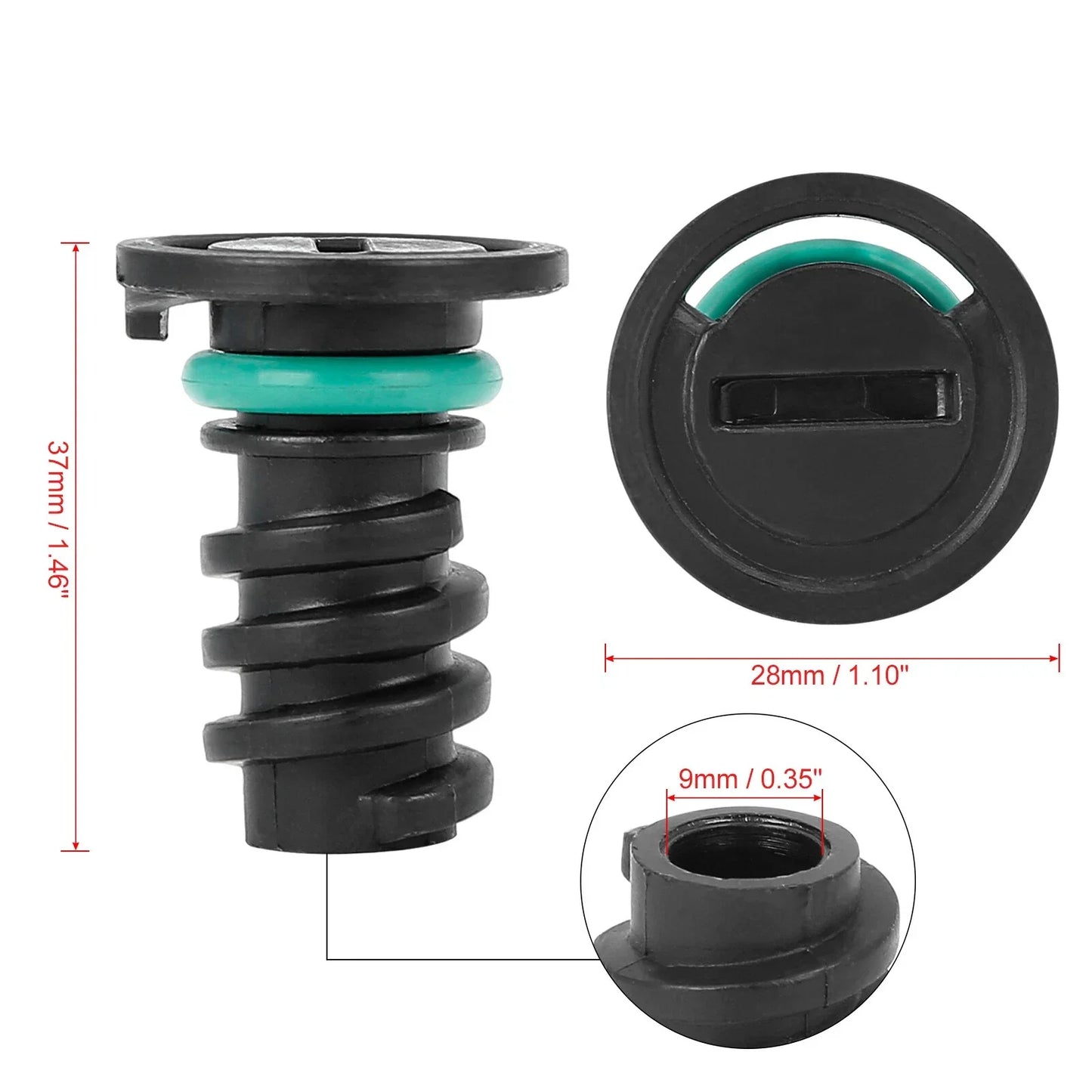 ABS Car Engine Oil Drain Plug for Mercedes-Benz W205 C63 AMG (2015-2020)