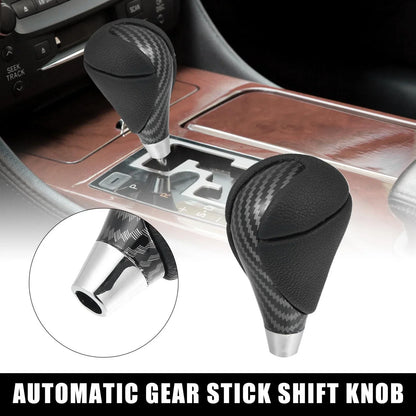 Automatic Gear Stick Shift Knob for Lexus ES350 Black Carbon Fiber Pattern