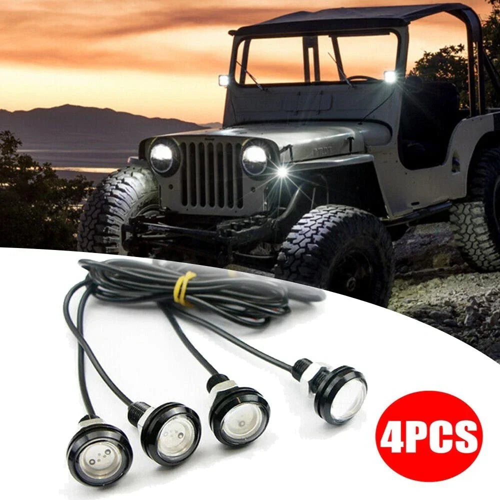 4 x 12V LED Lamp Car Grille Lighting Lights Waterproof for Ford Raptor