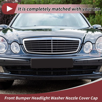 Front Left Washer Nozzle Cover for Mercedes-Benz E320 (1994-2006) Silver