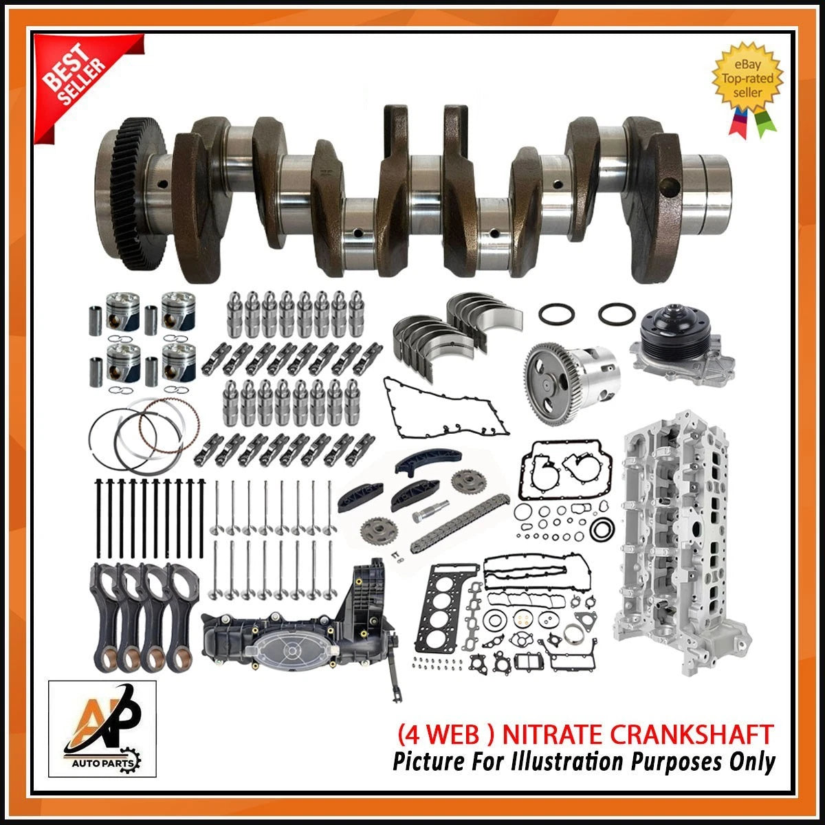 Engine Rebuild Parts Kit for Mercedes OM651 CDI Diesel (2009–2018)