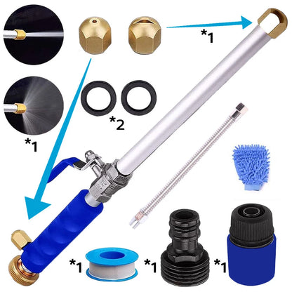 High Pressure Hydro Jet Water Spray Gun Nozzle for Power Washer Cleaner