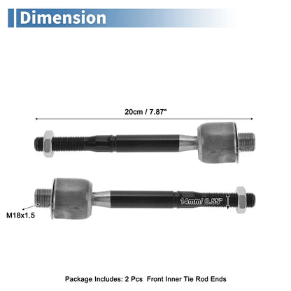2 x Front Inner Tie Rod End Links for Lexus LS430 (2001-2006)