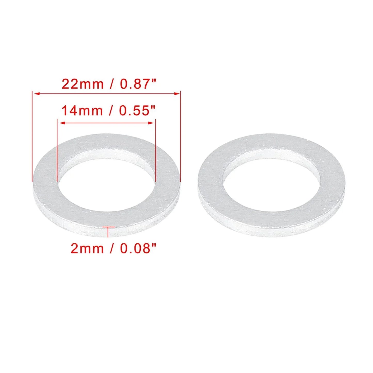 M14 Oil Drain Plug Gaskets 20 x for Honda (94109-14000)