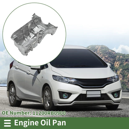 Engine Oil Pan for Honda Fit Base (2009-2013) - 1 x Aluminum Cover