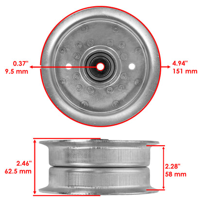Deck Idler Pulley Replacement for Scag SMZ-52 SMTC-52A (2010–2018)