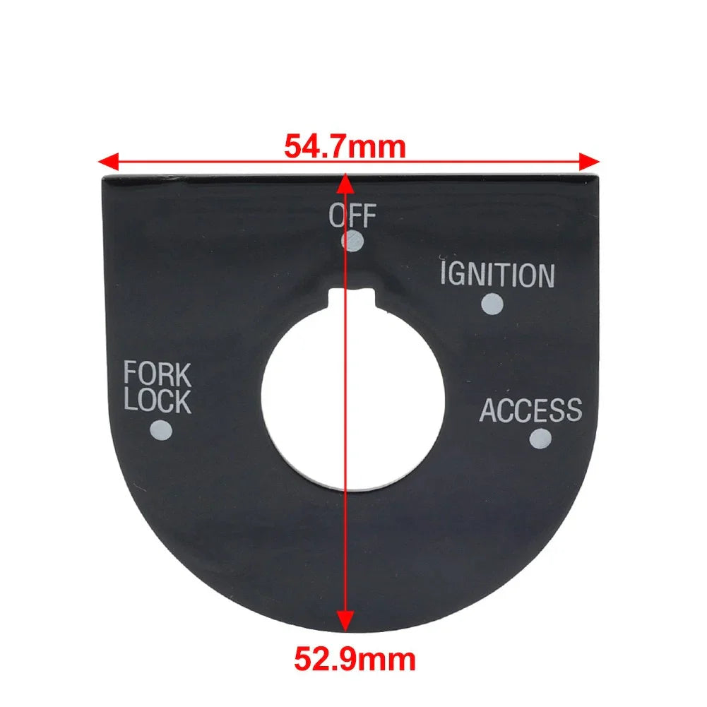 Ignition Switch Panel Trim Gloss Black for Harley Road Glide FLTRU (98-13)