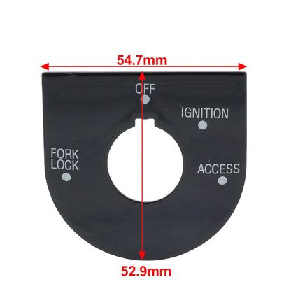 Ignition Switch Panel Trim Gloss Black for Harley Road Glide FLTRU (98-13)