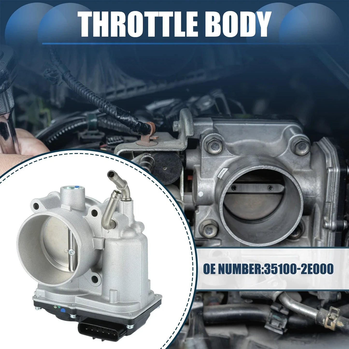 Throttle Body Actuator for Hyundai Elantra 1.8L 2.0L L4 (2011-2019)