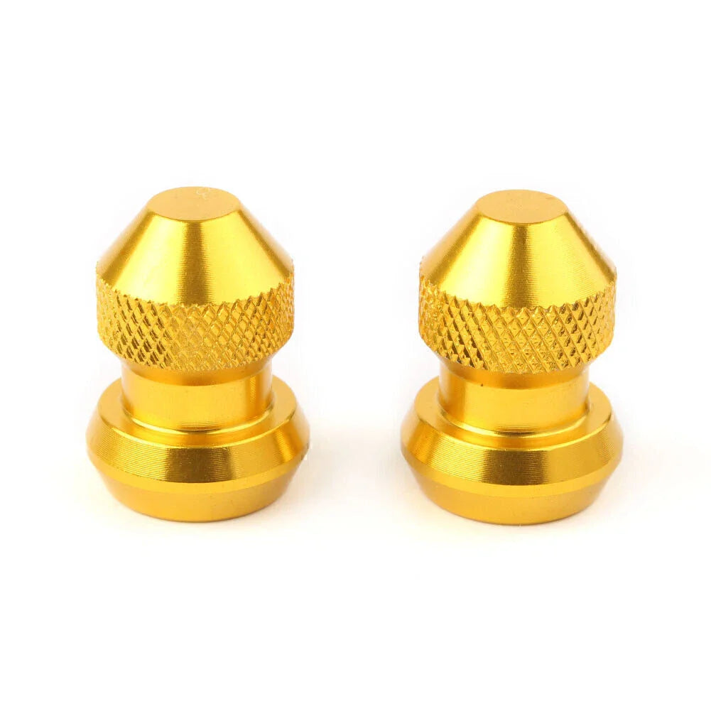Gold Tyre Air Valve Caps Stem Covers for Car Truck Motorcycle Bike