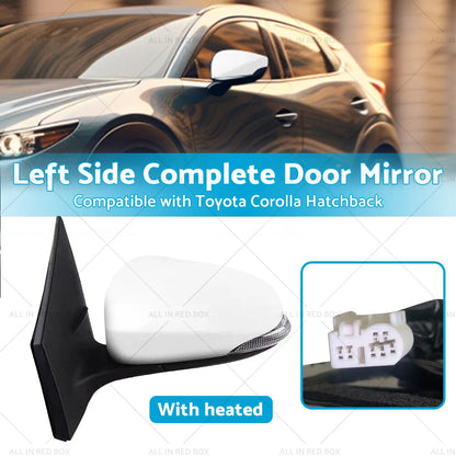 Left Heated Door Mirror for Toyota Corolla ZRE182 (2012-2018)