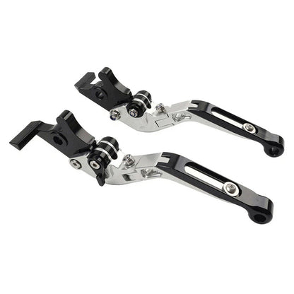 CNC Silver Extendable Brake Clutch Levers for Yamaha YZF R1 R1M R1S R6 MT-09 (2015-2023)