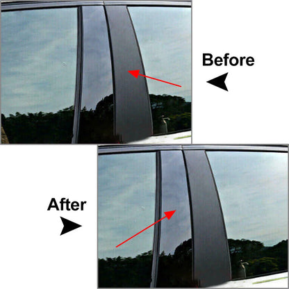 Pillar Post Set Door Window Trim Covers for Honda Odyssey (2011-2017)