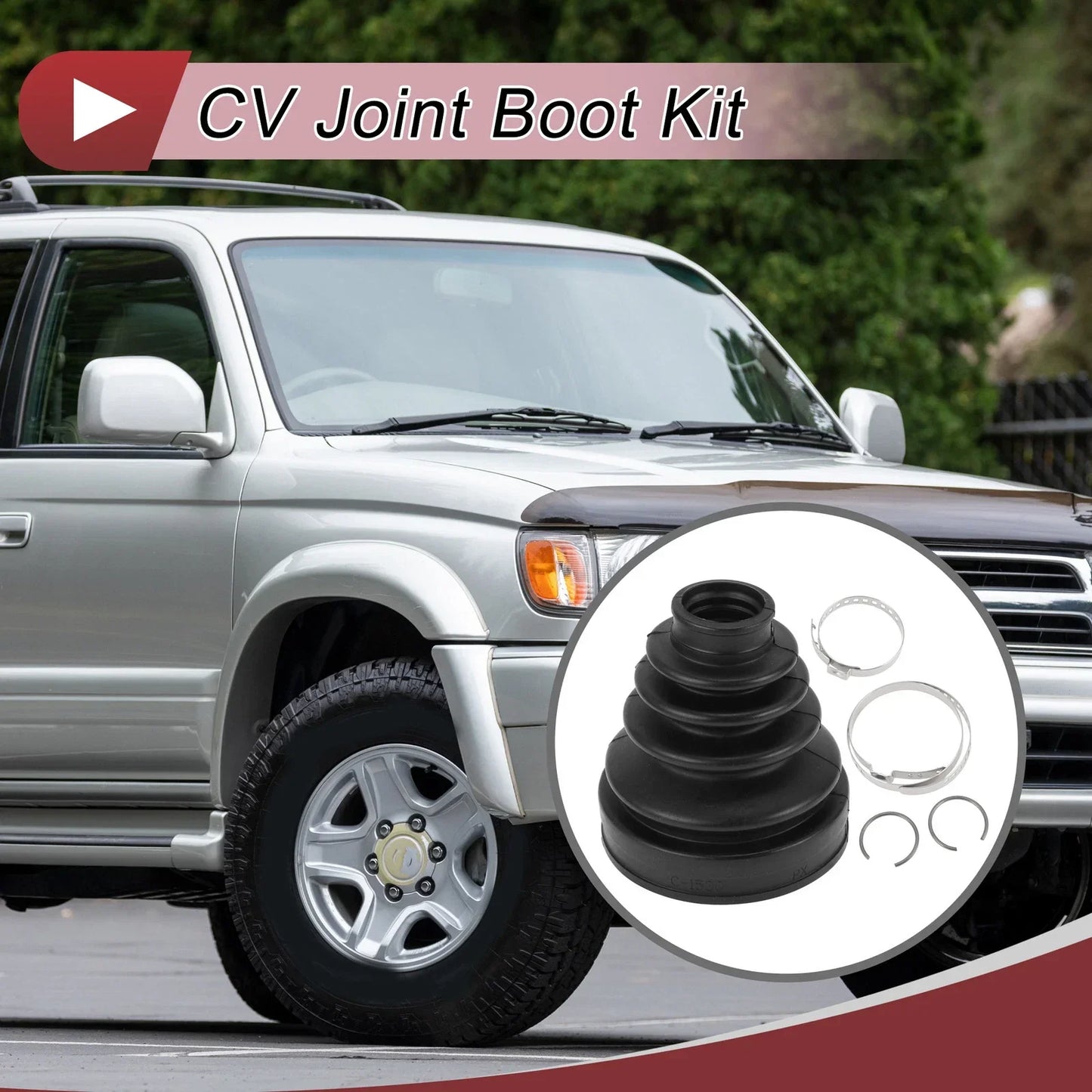 Inner CV Joint Boot Kit with Clamps for Toyota 4Runner (2024)