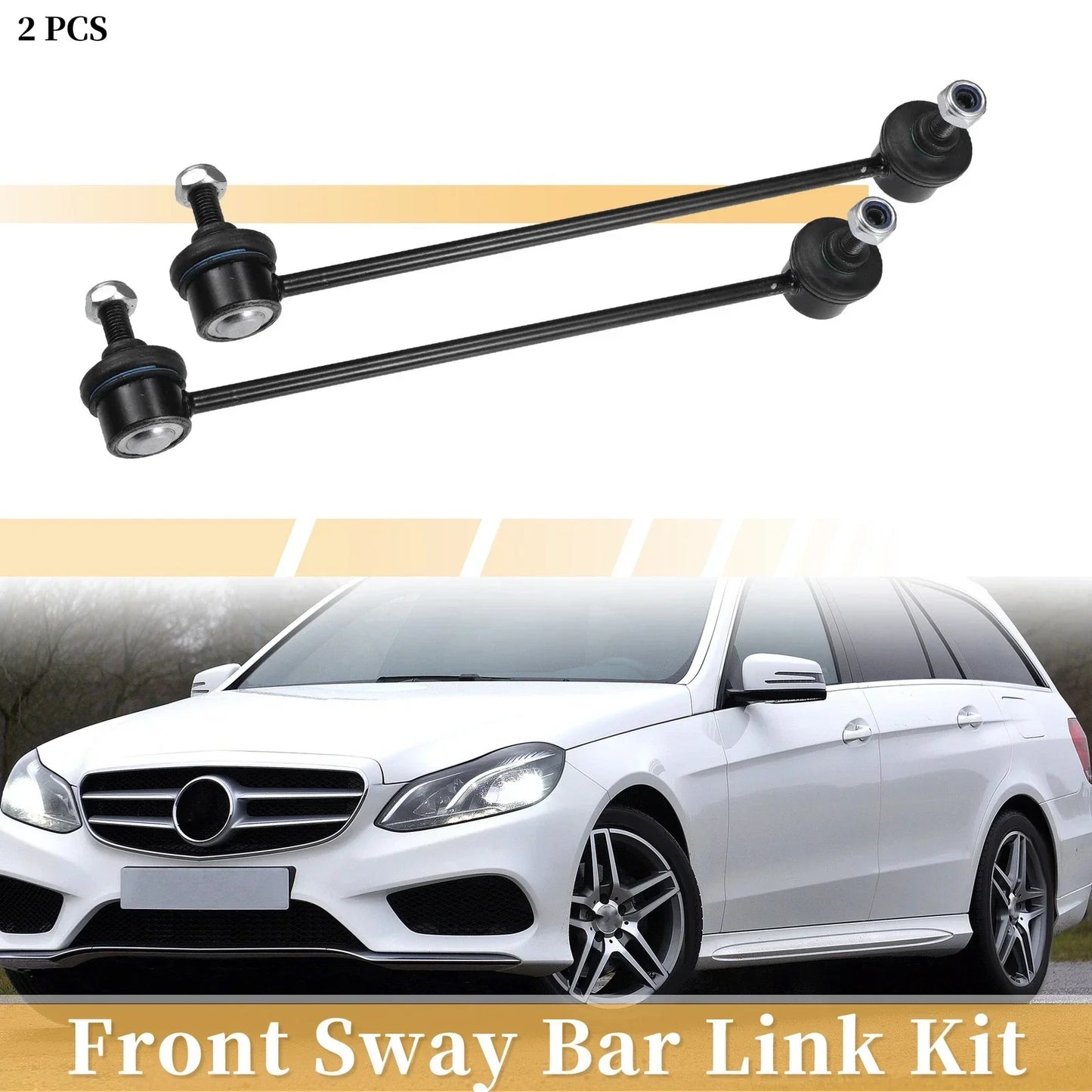 2 x Front Stabiliser Sway Bar Links for Mercedes-Benz C230 (2002-2007)