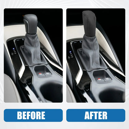 Gear Shifting Knob Cover for Hyundai Verna (2010-2014) - Faux Leather Black