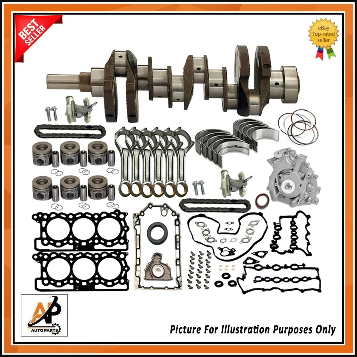 Engine Rebuild Parts Kit Replacement for Jaguar Land Rover 3.0 TDV6 (2006–2019)