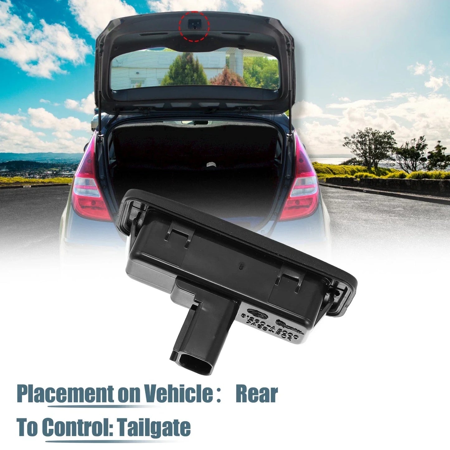 Rear Trunk Tailgate Handle Release Switch for Hyundai (2011-2016)