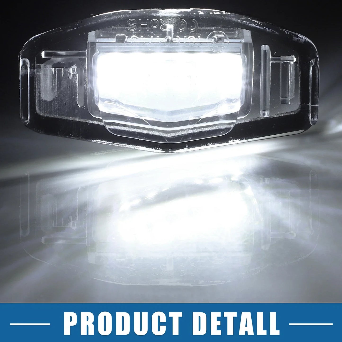 White LED License Plate Light Assembly for Acura (2016-2020)