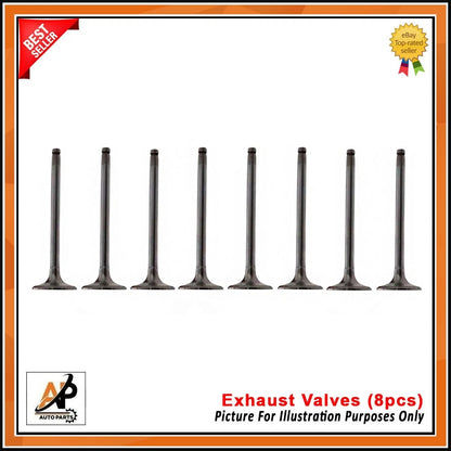 Exhaust Valves Set of 8 for Mercedes-Benz C-Class E 200 (2000–2014)