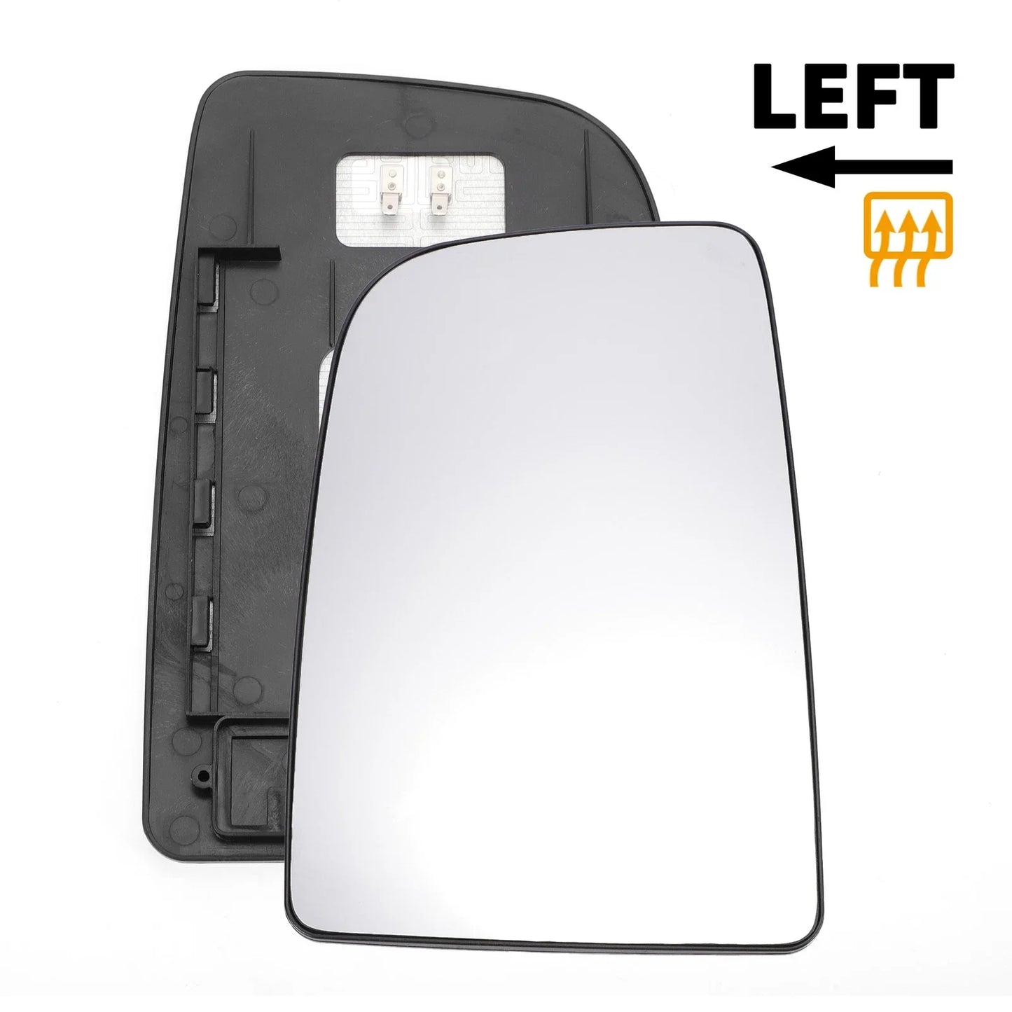 Left Upper White Mirror Glass w/ Back Heated for Mercedes Sprinter (2006-2011)