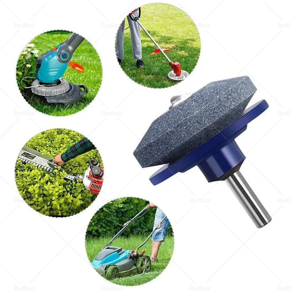 Lawn Mower Blade Sharpener Rotary Stone Grindstone Tool
