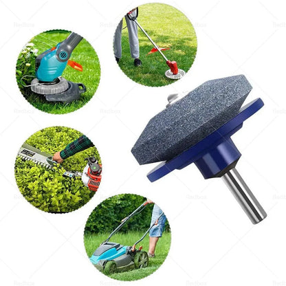 Lawn Mower Blade Sharpener Rotary Stone Grindstone Tool
