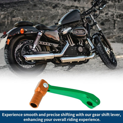 Folding Motorcycle Gear Shifter Lever for Honda CRF150F (2003-2017) Green/Orange
