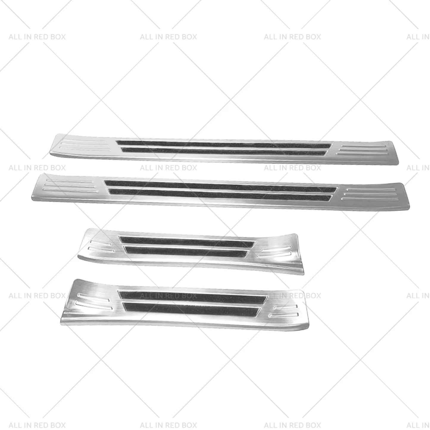 4 x Steel Door Sill Protector Trim Scuff Plate for Subaru Crosstrek (2023)