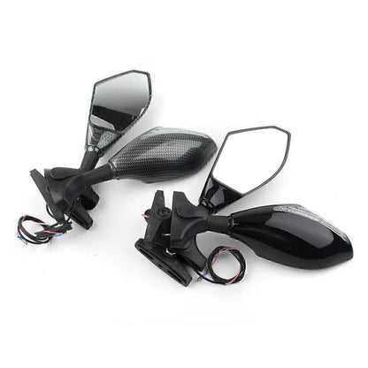 LED Turn Signal Rearview Mirrors for Ducati, Honda, Kawasaki