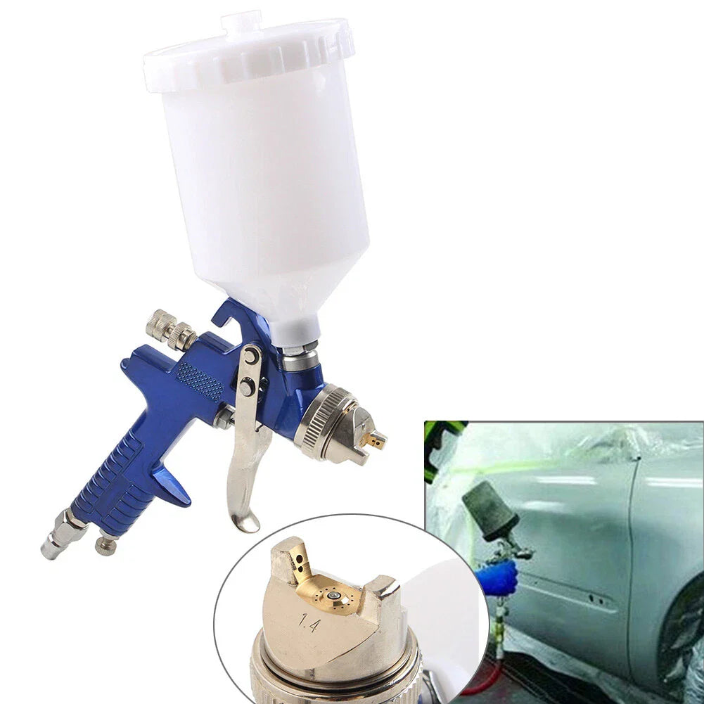600ml Cup HVLP H827 Spray Gun Airbrush 1.4mm Nozzle for Car