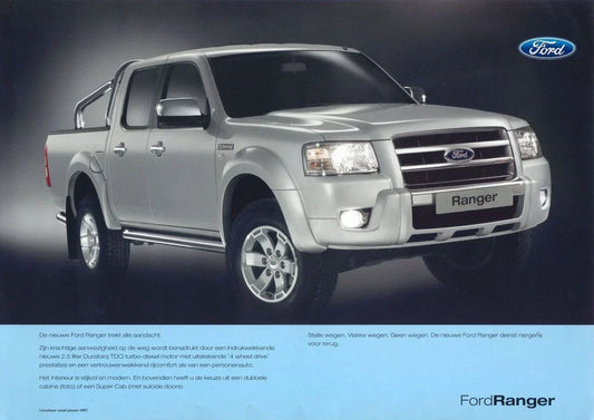 Matte Black Outer Door Handles for Ford Ranger, Mazda BT-50 (2006-2011)