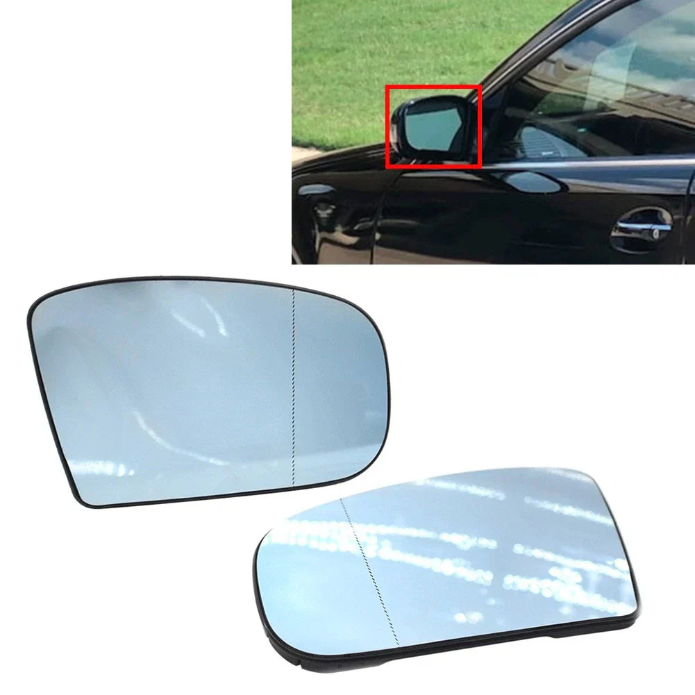 Heated Side Mirror Glass with Plate for Benz S CL Class W220 W215 (2000-2006)