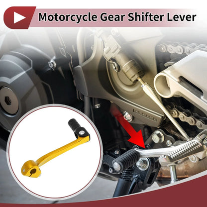 Folding Motorcycle Gear Shifter Lever for Honda CRF110F (2013-2018) Gold Black
