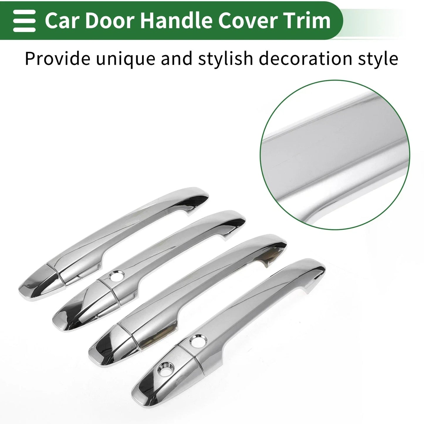 Car Door Handle Cover Trim for Honda Odyssey (2015-2022) Silver Tone