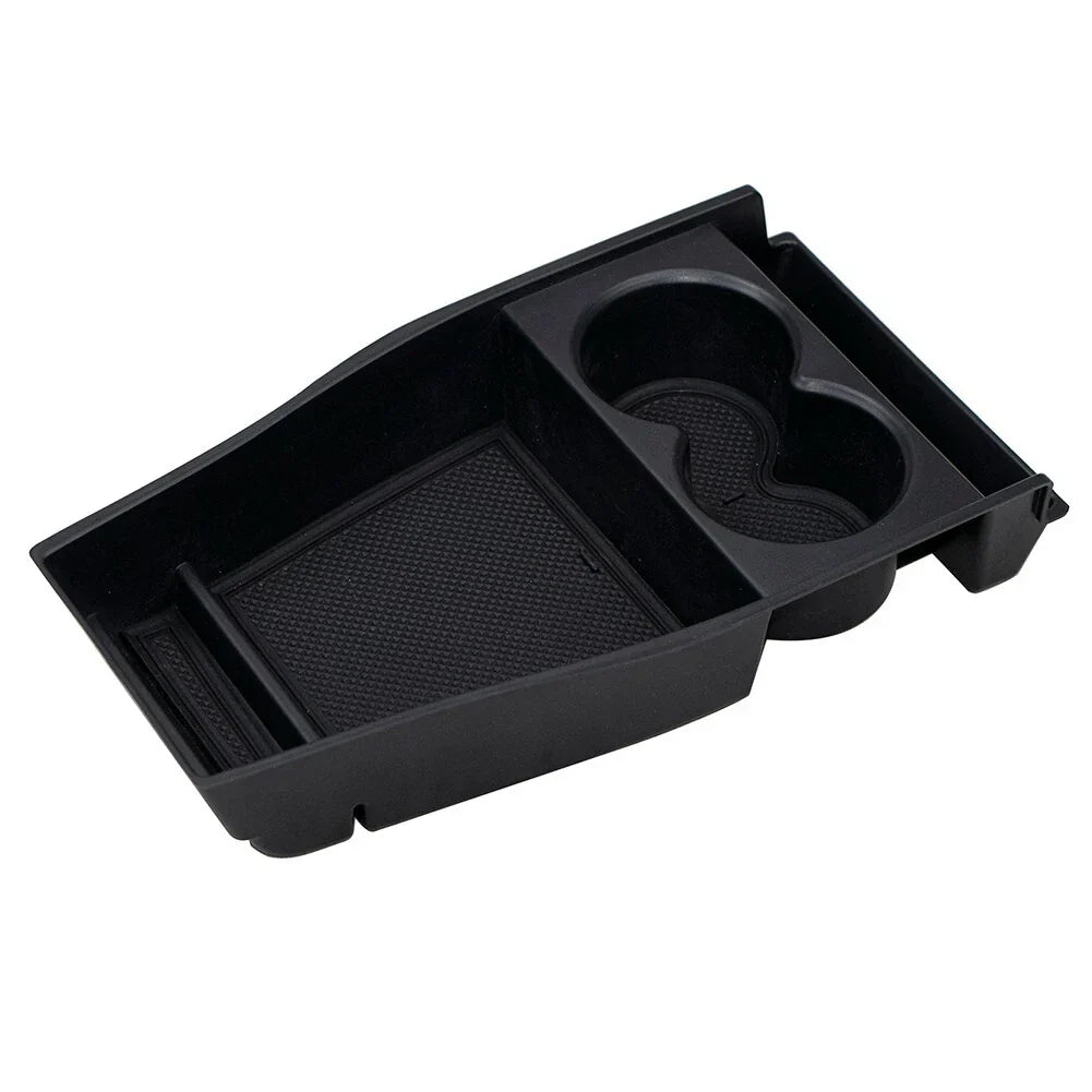 1x Front Center Console Storage-Box ABS-Black Organizer Tray for Hyundai