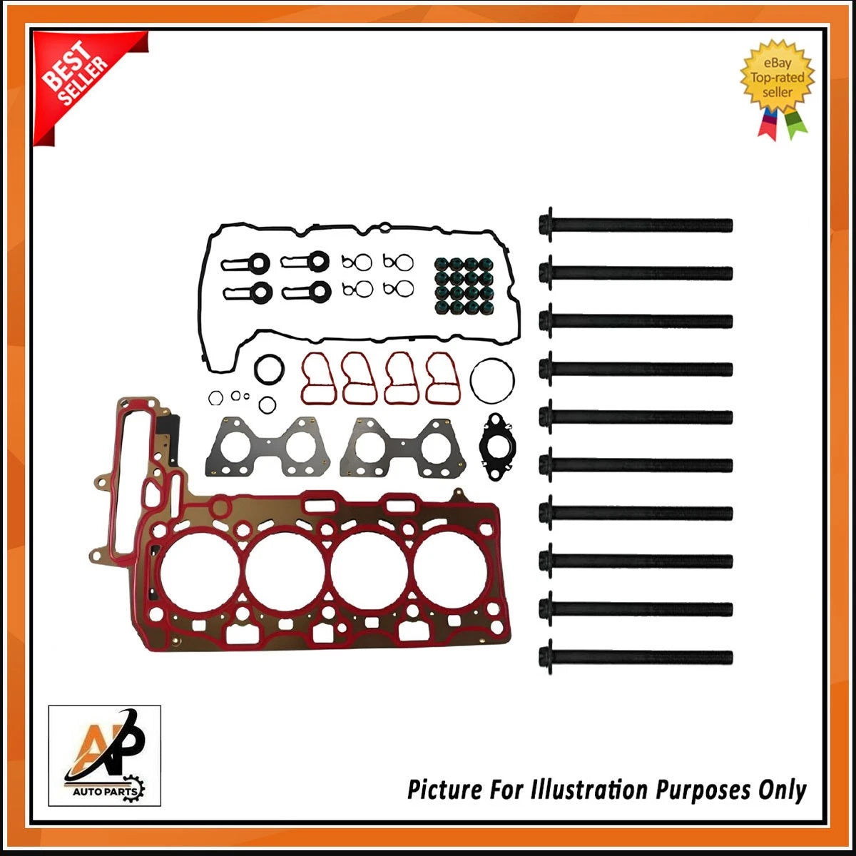 Cylinder Head Gasket & Head Bolt Set for BMW 2.0 B47 Diesel (2015–2018)