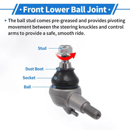 2 x Front Lower Ball Joints for Mercedes-Benz E-Class (2009-2016)