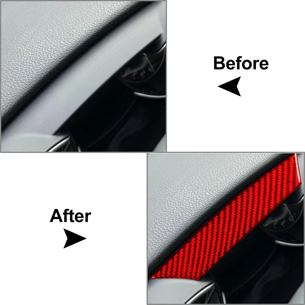 Speedometer Cover Trim for Alfa Romeo Giulia (2017-2021) Carbon Fiber Red