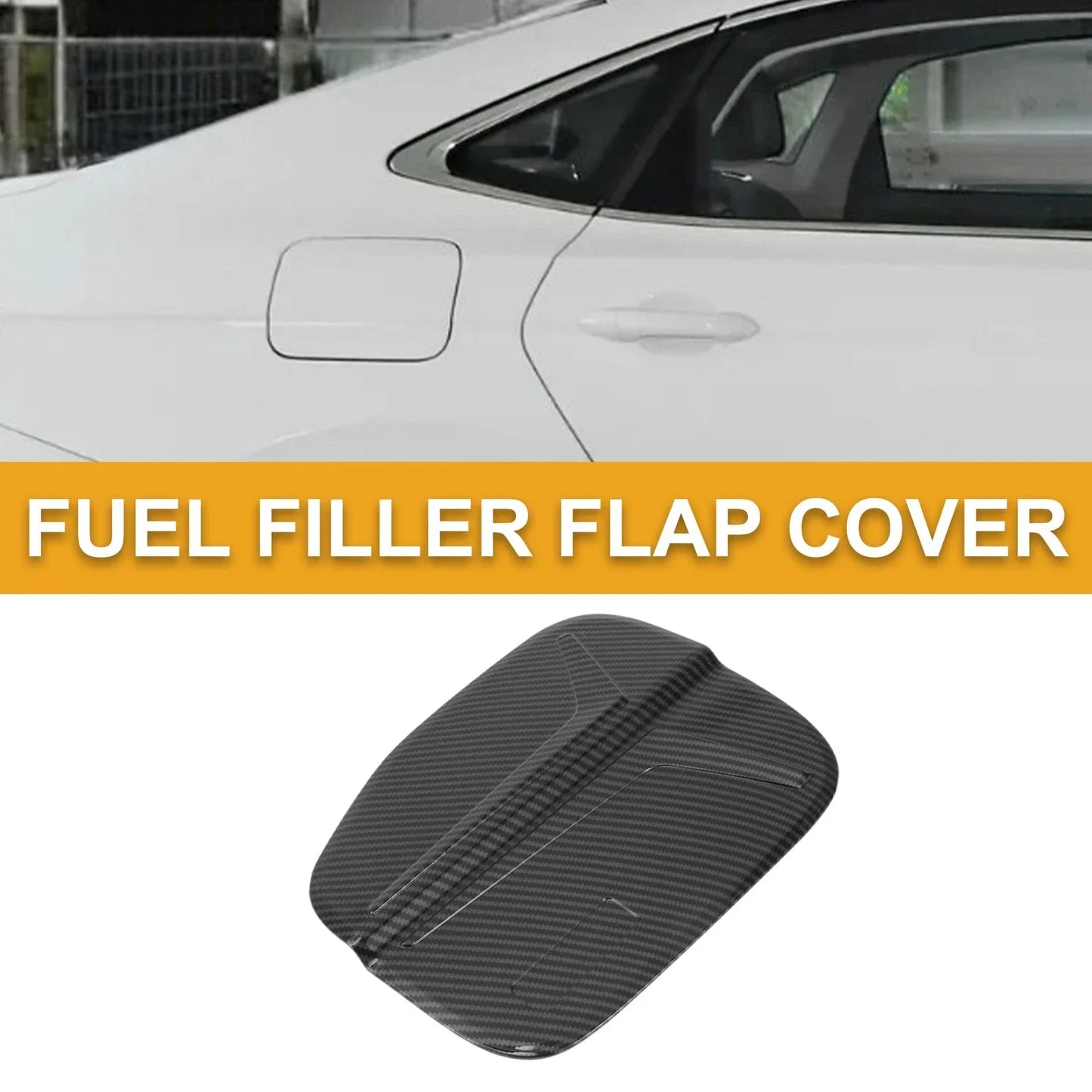 Fuel Tank Door Cap for Honda Accord 2023-2025 Gas Tank Flap Carbon Fiber
