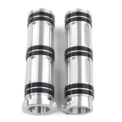 1" Aluminum Handlebar Hand Grips for Harley Sportster Dyna Softail Road King